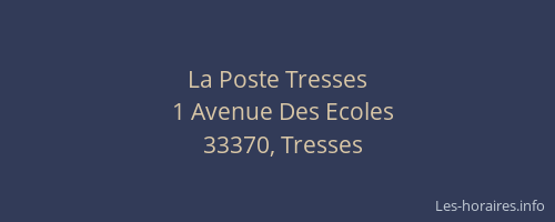 La Poste Tresses