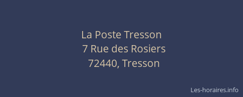 La Poste Tresson