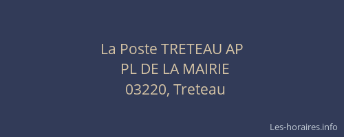 La Poste TRETEAU AP