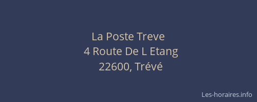 La Poste Treve