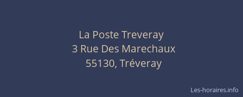 La Poste Treveray