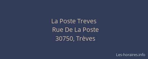 La Poste Treves