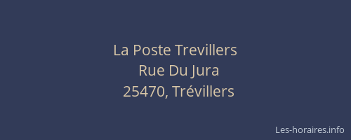 La Poste Trevillers