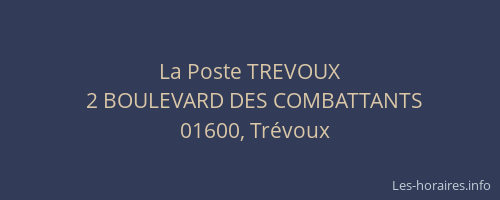 La Poste TREVOUX