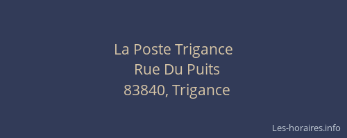 La Poste Trigance