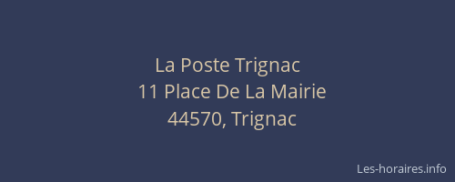 La Poste Trignac