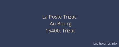 La Poste Trizac