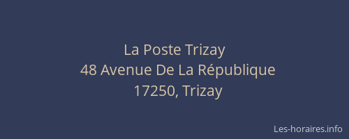 La Poste Trizay