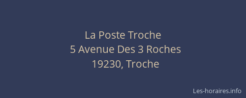La Poste Troche