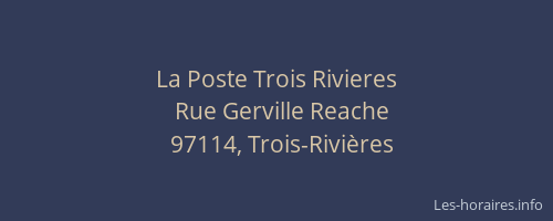 La Poste Trois Rivieres