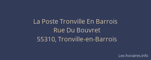 La Poste Tronville En Barrois