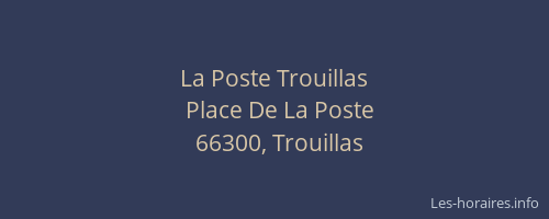 La Poste Trouillas