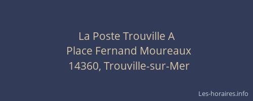 La Poste Trouville A