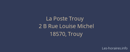 La Poste Trouy