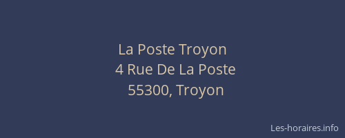 La Poste Troyon
