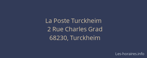 La Poste Turckheim