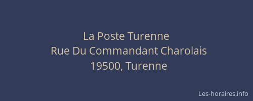 La Poste Turenne