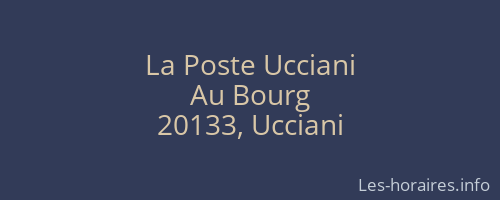 La Poste Ucciani
