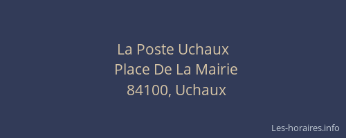 La Poste Uchaux