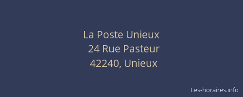 La Poste Unieux