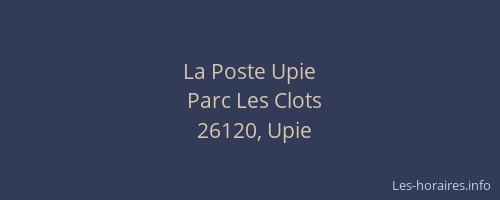 La Poste Upie
