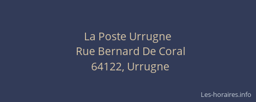 La Poste Urrugne