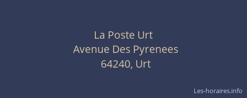 La Poste Urt
