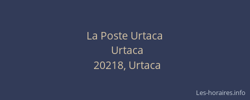 La Poste Urtaca