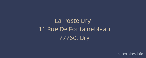 La Poste Ury