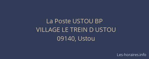 La Poste USTOU BP