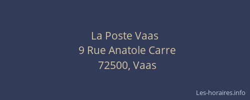 La Poste Vaas