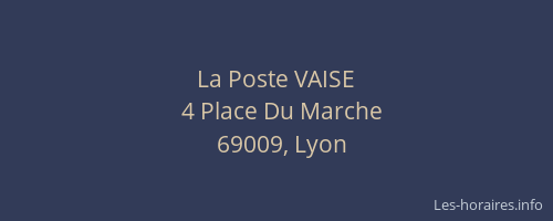 La Poste VAISE