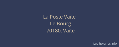 La Poste Vaite