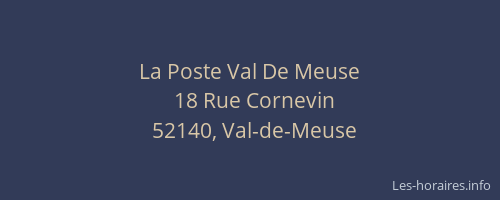 La Poste Val De Meuse
