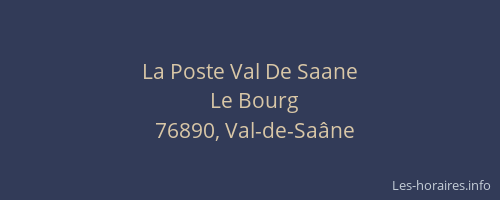 La Poste Val De Saane