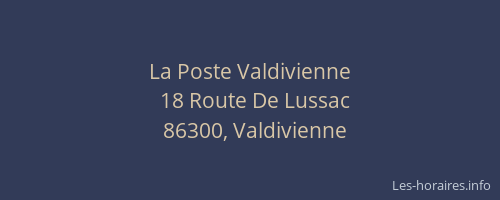 La Poste Valdivienne