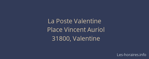 La Poste Valentine