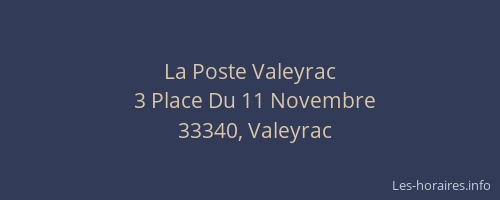 La Poste Valeyrac