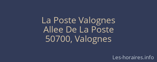 La Poste Valognes