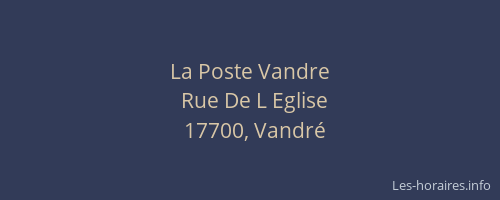 La Poste Vandre