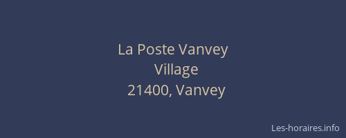 La Poste Vanvey