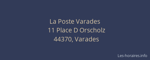 La Poste Varades