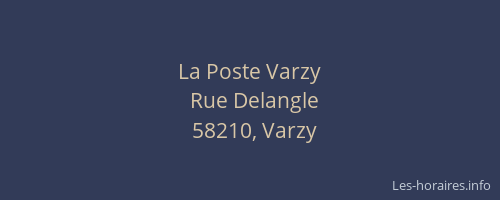 La Poste Varzy
