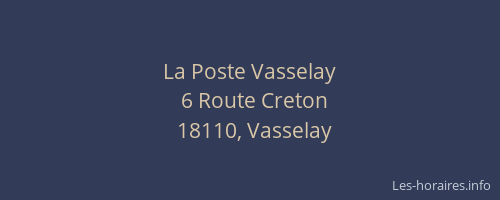 La Poste Vasselay