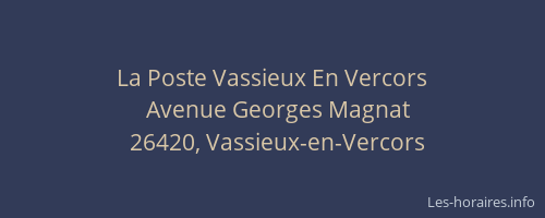 La Poste Vassieux En Vercors
