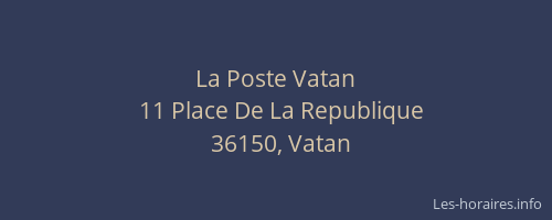 La Poste Vatan