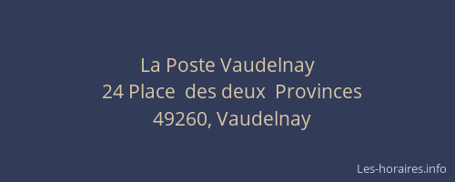 La Poste Vaudelnay