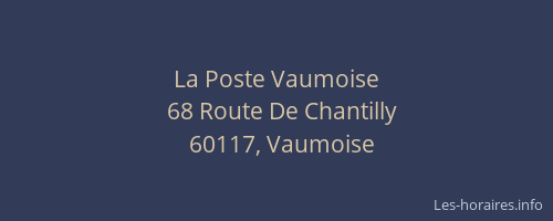 La Poste Vaumoise