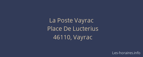 La Poste Vayrac