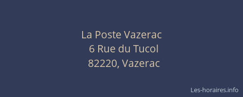 La Poste Vazerac